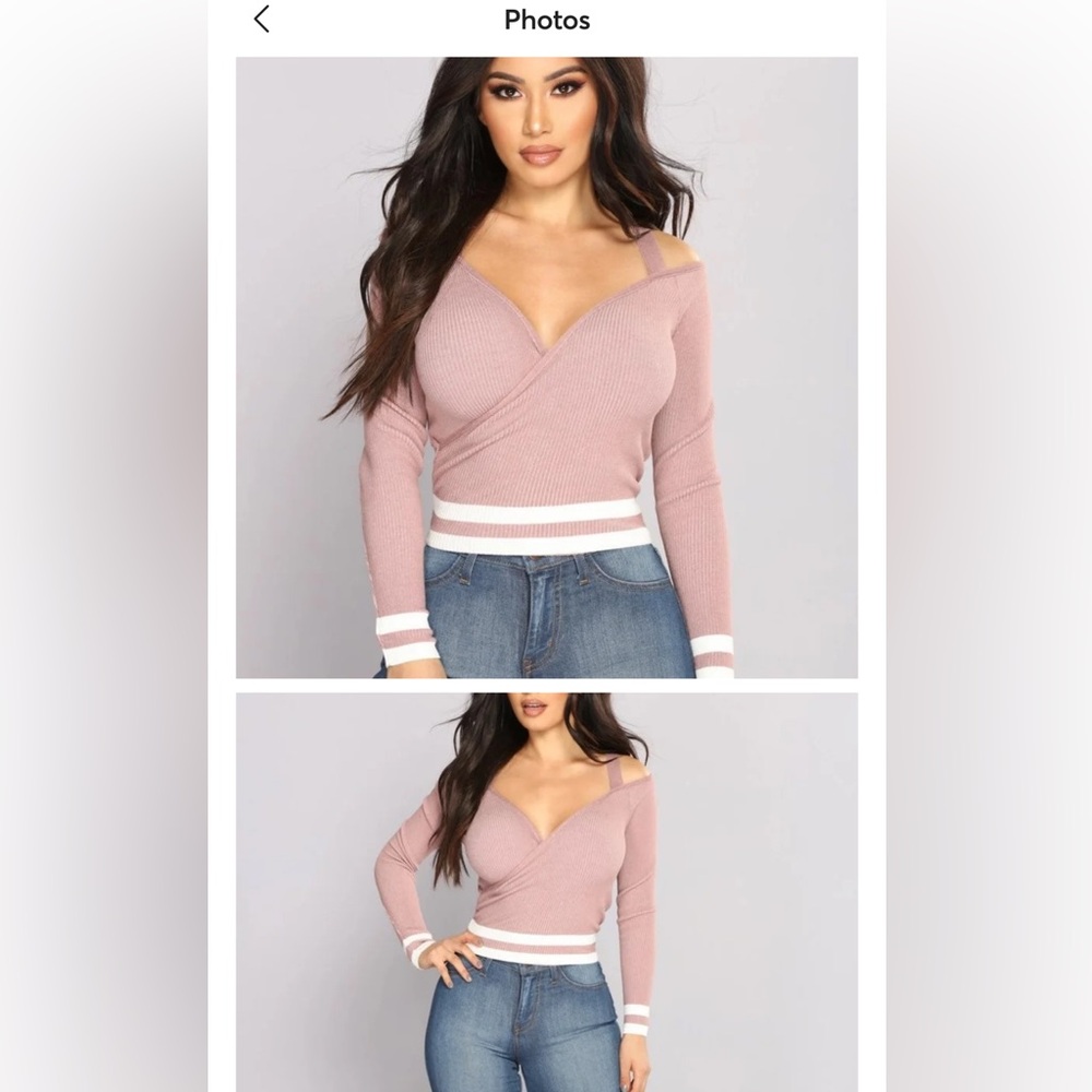 Fashion nova Rosa gold cute top